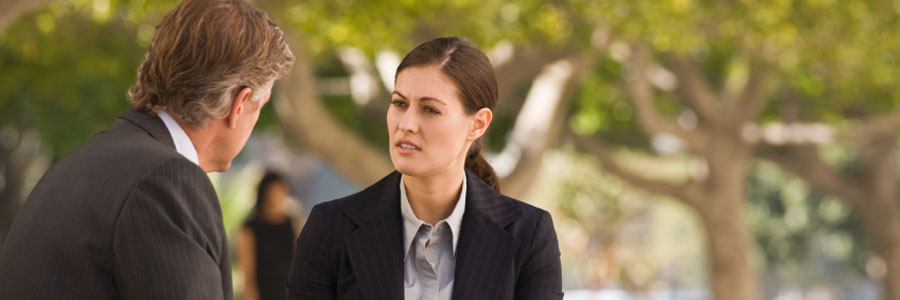 image of Illinois lawyer speaking with client